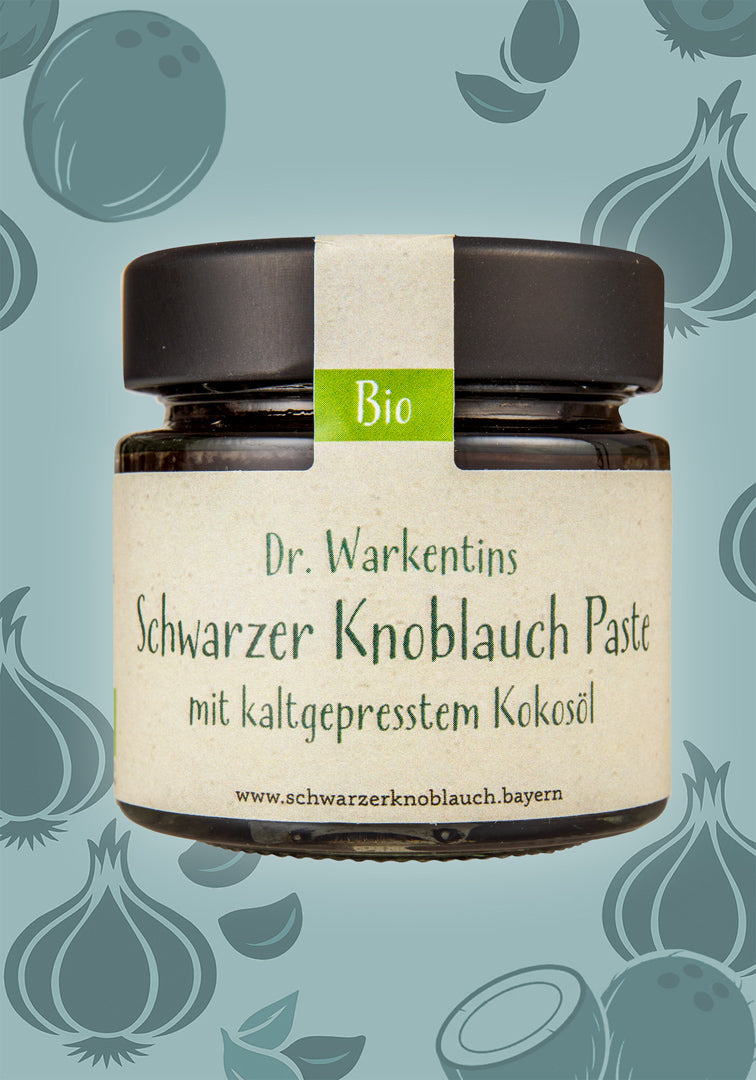 Bio Schwarzer Knoblauch Paste mit kaltgepresstem Kokosöl