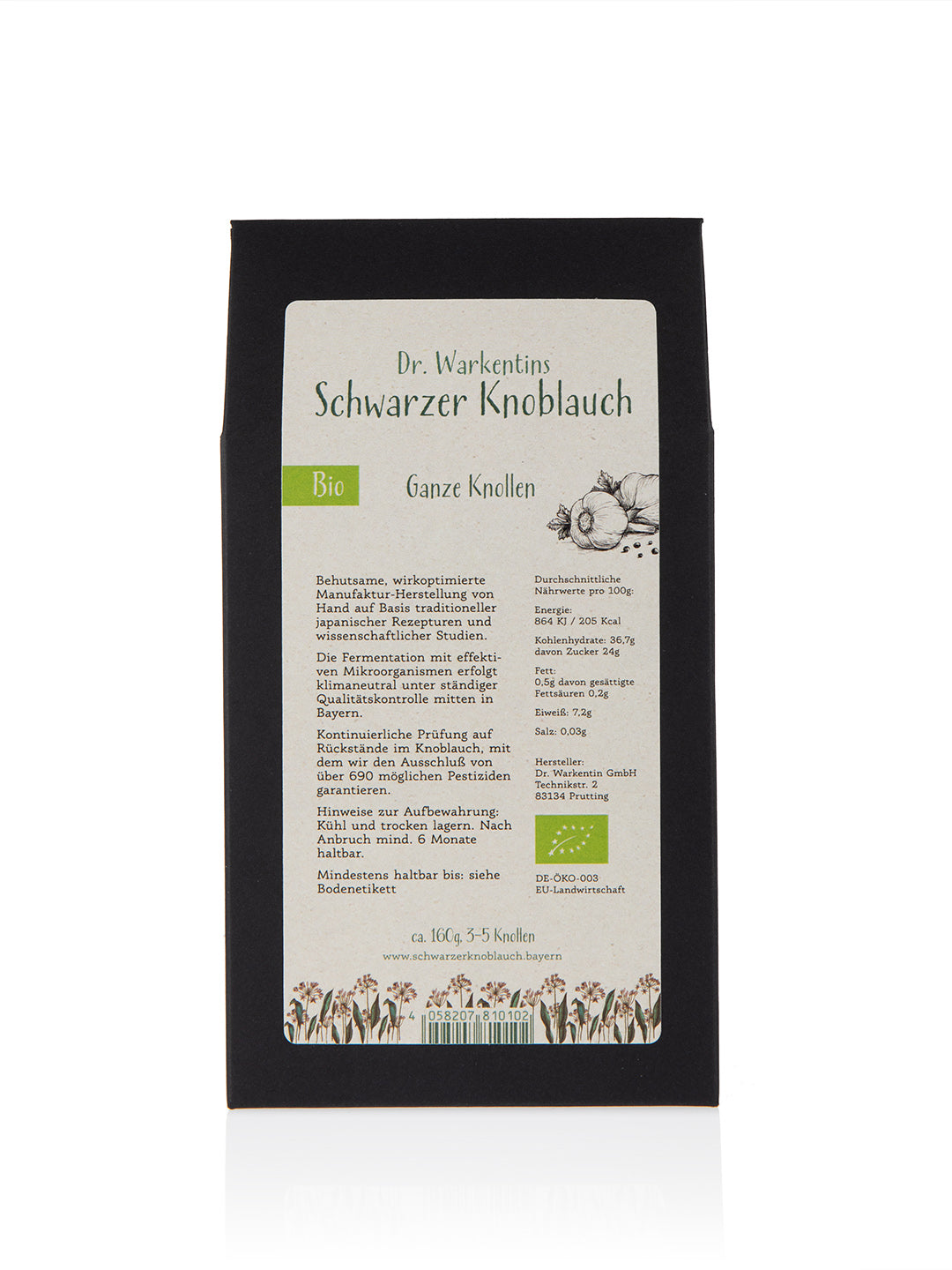 Dr. Warkentins Schwarzer Bio-Knoblauch Box, BLACK EDITON