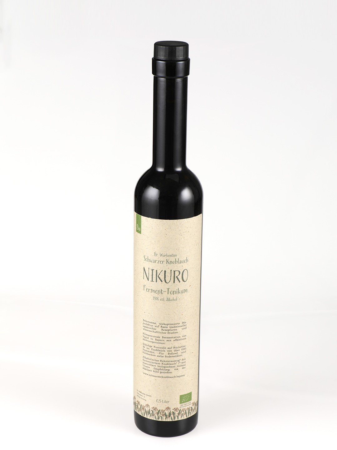 Dr. Warkentins Schwarzer Bio-Knoblauch Ferment Nikuro Tonikum 500ml Flasche